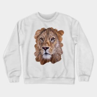 African Lion Painting Crewneck Sweatshirt